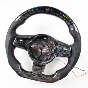 Volante de fibra de carbono LED personalizado para <span class=keywords><strong>Jaguar</strong></span> XE XF FJ, se puede personalizar para conservar la función de calefacción - Product Image 1
