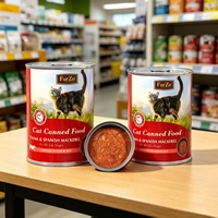 Nourriture humide pour animaux de compagnie, formule premium aux fruits de mer, nourriture humide pour chats, thon en conserve, maquereau, nourriture nutritionnelle pour animaux de compagnie, friandises pour chats, vente en gros d'usine
