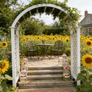 Système de treillis modulaire en aluminium pour pergola, arches de <span class=keywords><strong>jardin</strong></span> connectables pour créer une clôture d'ombrage étendue et sécurisée - Product Image 5