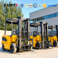 Chariot élévateur électrique à batterie au lithium, chariot élévateur contrepoids électrique, chariot élévateur électrique 1,5 tonne, 3 tonnes, 4 tonnes, mât triplex pour entrepôt frigorifique