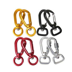 Mosquetón de Aleación de Aluminio 7075 de Alta Calidad 4KN para Escalada y Uso Industrial Pesado con Gancho Giratorio, Logotipo Personalizado, Correa Pequeña para Perro con Tornillo - Product Image 2