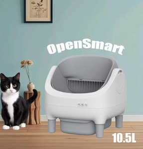 ADZIA Bac à <span class=keywords><strong>litière</strong></span> pour <span class=keywords><strong>chat</strong></span> intelligent à ouverture supérieure en plastique, automatique, confortable, grande capacité avec contrôle des odeurs, bac à <span class=keywords><strong>litière</strong></span> intelligent pour <span class=keywords><strong>chat</strong></span> - Product Image 6