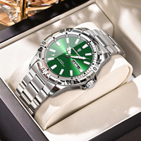 Montre Homme Étanche en Alliage 42mm à Quartz avec Bracelet en Acier Inoxydable – Affichage – Bestseller International – Prise en charge des commandes en gros