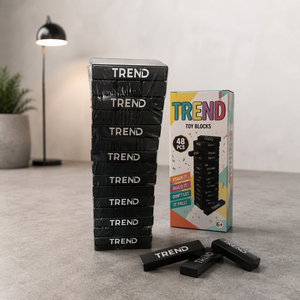 <span class=keywords><strong>Gioco</strong></span> Torre di Legno Personalizzabile con Logo, Classico <span class=keywords><strong>Gioco</strong></span> di Impilamento Blocchi, Giocattoli Educativi <span class=keywords><strong>Montessori</strong></span> per Bambini, Adulti e Famiglie, Ideale come Regalo per Feste - Product Image 1