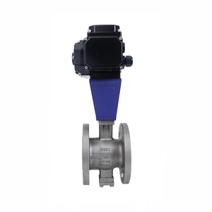 Válvula de bola motorizada tipo V (dn25~dn250 Pn16~pn64) para alta temperatura, de cierre de aceite, 1k, sin contacto, compatible con OEM - Product Image 5