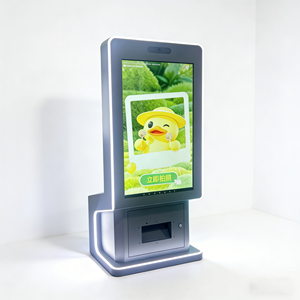 Ninix Silver-Gray Stainless Steel Commercial Self-Service Interactive Terminal HD Auto Capture Multi Templates Equipment for - Product Image 2
