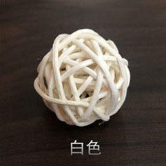 Spot transfrontalier 5cm <span class=keywords><strong>boule</strong></span> de Noël colorée décoration de la <span class=keywords><strong>maternelle</strong></span> suspension <span class=keywords><strong>boule</strong></span> en rotin - Product Image 6