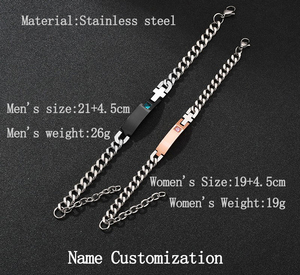Nom Bracelets personnalisés Bracelets incurvés en <span class=keywords><strong>pierre</strong></span> brûlée Bracelets personnalisés bricolage - Product Image 6