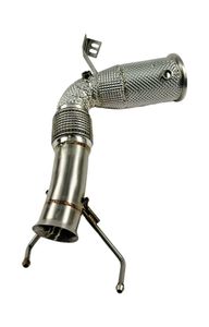 Pour <span class=keywords><strong>MINI</strong></span> <span class=keywords><strong>Cooper</strong></span> F56 2.0T, <span class=keywords><strong>catalyseur</strong></span> EU5 200 cellules, downpipe haute performance en acier inoxydable 304 avec bouclier thermique |   Vente directe d'usine - Product Image 3