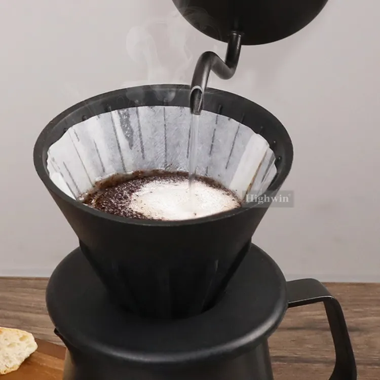 Gotero de café plegable HIGHWIN para verter sobre filtro de café gotero de café reutilizable de silicona de grado alimenticio