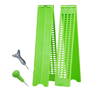 Tablero de escritura en braille, 4 líneas, 28 cuadrados, para personas ciegas, suministros de aprendizaje con bolígrafo, verde fluorescente - Product Image 3