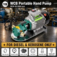 WCB 30 2800 U/min Tragbare Elektrische Selbstansaugende Zahnradölpumpe 30 LPM 0,75 KW Kohlenstoffstahl-Zahnrad-Dieseltransferpumpe