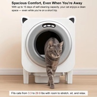 Caja de Arena Inteligente para Gatos Kailan con Sensor de Seguridad Dual, Autolimpieza Automática, Control por Aplicación, Monitoreo del Peso Saludable del Gato, 76L, Gran Capacidad