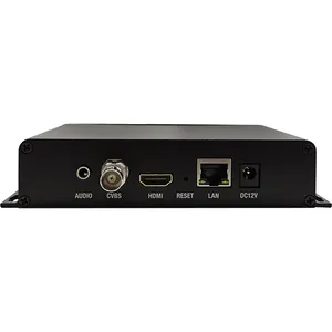 Decodificador de vídeo profissional srt h265 h264, decodificador de mídia para streaming ao vivo de 4k 60fps, transcoder