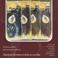 Extensiones de Cabello de Ganchillo de Fibra Sintética Suave de Alta Temperatura, Estilo para Todas las Estaciones, Fácil de Instalar, para Mujer, Trama Única 9X 24/26/28 Pulgadas 260g