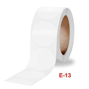 Impermeable claro en blanco redondo 25MM 38MM paquete sello <span class=keywords><strong>etiqueta</strong></span> pegatinas logotipo personalizado - Product Image 1