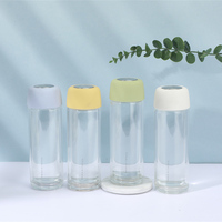 Pabrik grosir borosilikat botol air kaca Infuser disesuaikan Logo langsung minum bisnis botol teh
