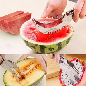 Efficient Stainless Steel Watermelon Slicer Server with Non-Slip Handle Manual Fruit Divider and <b>Cutter</b> Tool - Product Image 6
