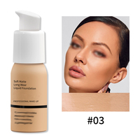 Produit de beauté à contrôle d'huile personnalisé avec logo OEM, maquillage naturel longue durée pour le visage, marque privée personnalisée, liquide mat imperméable