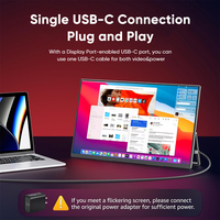 13.0 "Portable 2K IPS Display Extender Double écran de moniteur d'ordinateur portable pour ordinateurs portables