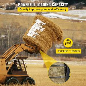 DB Wholesale 39 \ "Hay Spear 3600 Lbs Capacidad Quick Attach Square Hay Bale Spike 1 3/4 \" Black Coated Bale para granjas - Product Image 4