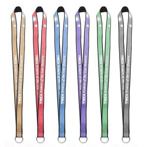 Custom Logo College <b>Lanyards</b> with Cell Phone Strap & ID Card Strip Reflective <b>Polyester</b> Silk Screen Printed - Product Image 2