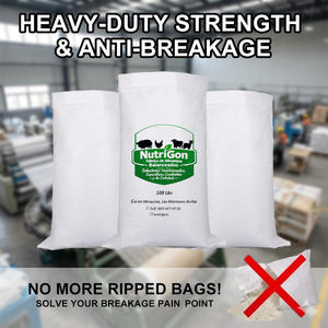 चावल अनाज मक्का की पैकिंग के लिए 25 किलो 50 किलो 100 किलो पीप बुने हुए बैग पॉलीप्रोपाइलीन सैक बोई रेत उर्वरक - Product Image 3