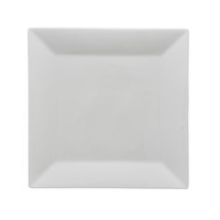 Vente en gros Assiettes à steak plates carrées de fruits en céramique blanche pure de 8 à 12 pouces Vaisselle jetable au design occidental pour hôtels