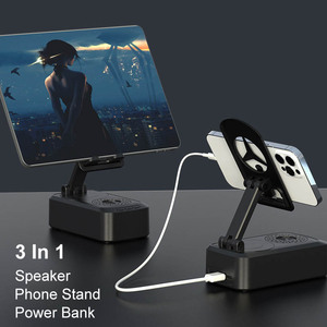 <strong>2025</strong> New Blue Tooth <strong>Speaker</strong> Power Bank Charger Bracket Tablet Desk Party Music Wireless Mobile Phone Holder <strong>Speaker</strong> - Product Image 3