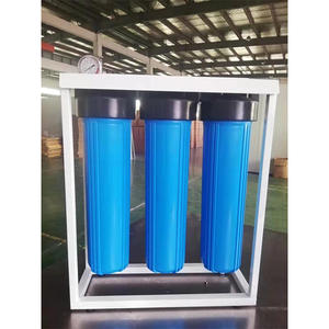 غطاء فلتر خرطوشة <span class=keywords><strong>Big</strong></span> <span class=keywords><strong>Blue</strong></span> بمرحلتين/3 مراحل مقاس 4.5x20 بوصة، غطاء فلتر مياه BB20 بوصة جامبو مع حلقة دائرية مزدوجة - Product Image 6