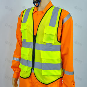 अनुकूलन योग्य लोगो निर्माण लुभावनी सुरक्षा कपड़े, साइट के लिए यातायात शुल्क सूट को प्रतिबिंबित करते हुए बहु-जेब वाली के लिए यातायात शुल्क सूट - Product Image 5