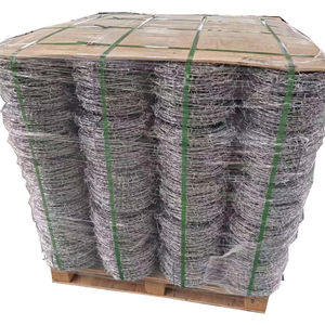 Fil de fer barbelé galvanisé de calibre 12, 500 mètres par rouleau, fourni par l'usine, utilisé pour protéger la ferme/la montagne - Product Image 4