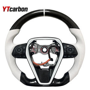 Accessoires de voiture personnalisés YTcarbon, volant en fibre de carbone LED pour RAV4 Camry 8ème génération Corolla Hatchback <span class=keywords><strong>Cross</strong></span> Avalon Venza Crown - Product Image 4