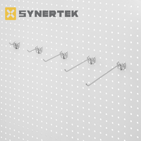Crochet de suspension Pegboard mural multifonctionnel revêtement en poudre suspendu étui à stylo crochet en métal pour magasin