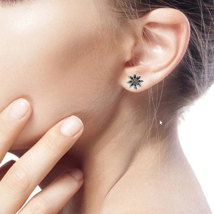 Pendientes de Girasol Vintage, Estilo Plata Antigua, Joyería de Moda para Mujer, Uso Diario, Regalo Chic - Product Image 4