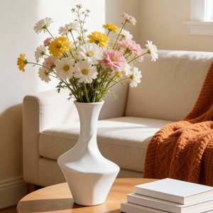 Vaso in Ceramica Stile Francese per Soggiorno e Decorazione Domestica, Vaso per Fiori Secchi e Idroponici, Prodotto in Cina - Product Image 1