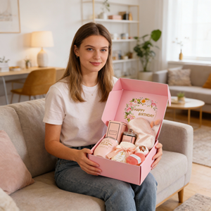 <span class=keywords><strong>Panier</strong></span> <span class=keywords><strong>Cadeau</strong></span> Spa pour Elle avec Carte, Gobelet, Bougie Parfumée, Masque pour les Yeux, Couverture - Cadeaux <span class=keywords><strong>d</strong></span>'Anniversaire Idéaux pour les Femmes - Product Image 3