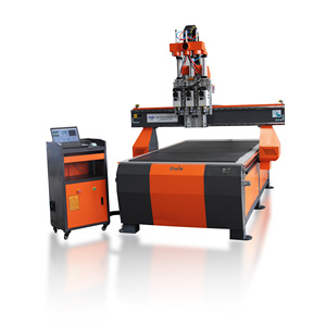 Router CNC 1325 Multi-Potenza con Tre Teste di Taglio e Tavolo a T per Legno, Acrilico, PVC, MDF, Alluminio, Rame, PCB - Guide Importate - Product Image 2