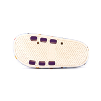 CSG-09 Chaussons d'été pour femmes, respirants, antidérapants, en PVC souple, mignons, à motifs de dessins animés, tendance de la mode, chaussures d'intérieur/extérieur toutes saisons