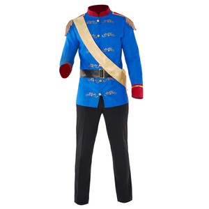 Costume da Principe Azzurro per Uomo, Giacca Blu Reale Britannica per TV e Cinema, Costume di Halloween per Adulti in Poliestere - Product Image 4