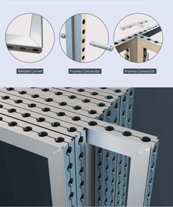 Caja de luz modular de 10x10, cabina de exhibición de perfil de aluminio de pie con soporte de fondo - Product Image 4