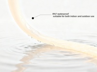 Lumière d'ambiance à intensité variable 360° °   Tube néon flexible pour plafond, installation 3D, pliage, étanche IP67, lumière LED néon 3000K~1800K, dimmable à chaud