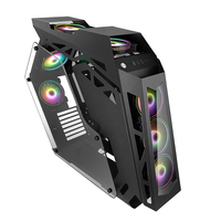 Gran caja de Pc EATX, caja de computadora, vidrio enorme para accesorios de Pc, piezas y accesorios de computadora de escritorio, carcasa de plástico en stock