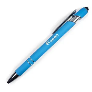 Schlussverkauf Werbesplanung blauer Stift Metall Bürobedarf Kugelschreiber mit individuellem Logo