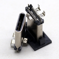Cable USB 3.1 Tipo C a Tipo C con Bloqueo de Tornillo en Ángulo de 180 Grados, 24 Pines, Tipo Vertical, Macho a Macho, Conectores USB 3.1