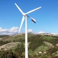 Système hybride éolien solaire 10KW éolienne 5KW + système d'énergie solaire 5KW système hybride hors réseau avec kit complet de stockage par batterie