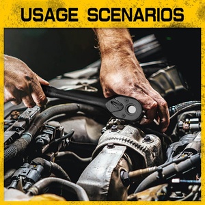 Set di 50 Chiavi a Bussola a Impatto da 3/8" in CR-V, 6 Punte, Profonde e Poco Profonde, SAE e Metriche, con Cricchetto per Riparazioni <span class=keywords><strong>Auto</strong></span> - Product Image 6