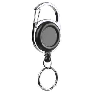 Poolblade Lure Keychain Automatic Retractable Stainless Steel Carabiner Portable Outdoor Telescopic Buckle <b>Keyring</b> - Product Image 1