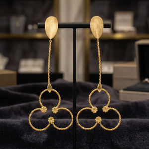 Boucles d'oreilles longues unisexes, modèle 2023, plaqué or 14 carats, imitation perle, cadeau classique pour les occasions spéciales - Product Image 2