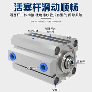 Fabricant de cylindres fins SDA transfrontaliers (12-16-20-25-32-40-50-63-80-100) avec connexion filetée - Product Image 4